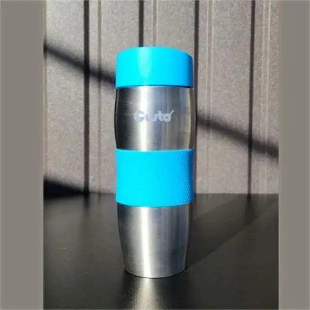 Термокухоль Gusto Весняна злива GT-103-Blue блакитний 380 мл   - фото 2