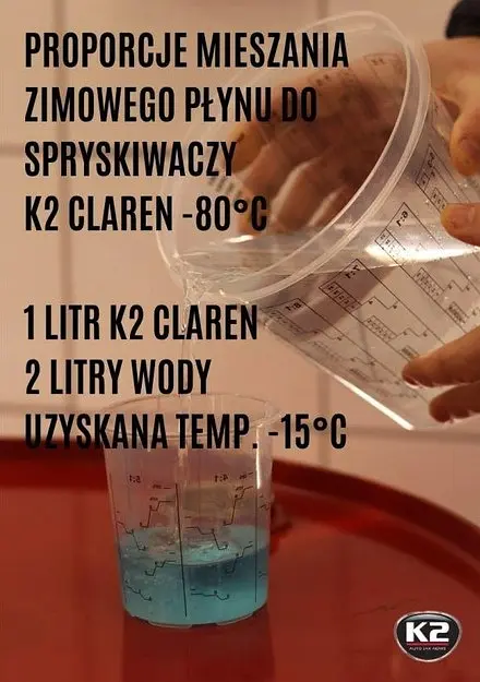 Зимовий омивач скла концентрат Нейтральний K2 -80°C 1 л (K611) - фото 4
