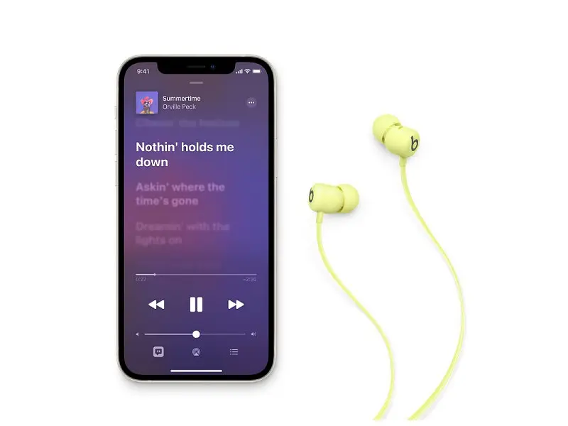 Навушники Beats By Dr. Dre Flex All-Day Wireless Earphones Yellow (MYMD2) - фото 3
