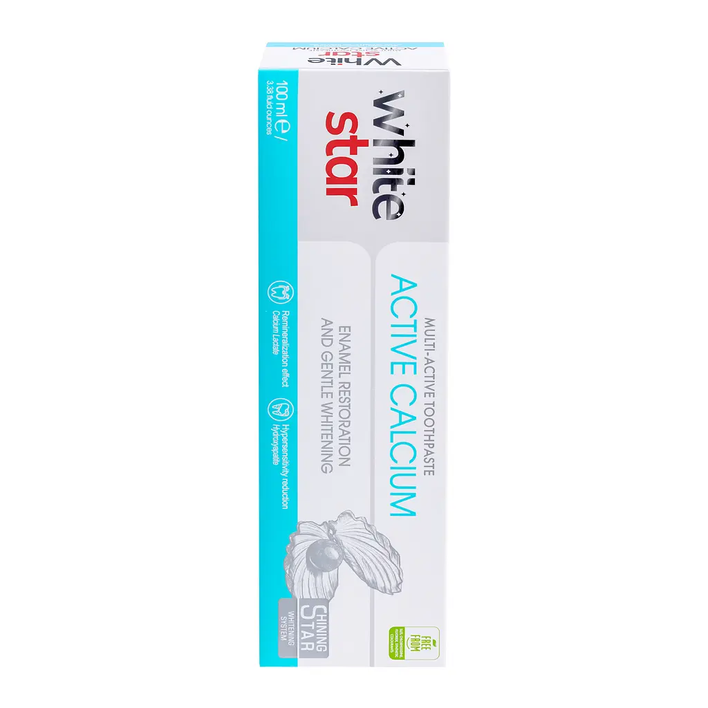 Мультиактивна зубна паста White Star Active Calcium100 мл - фото 4