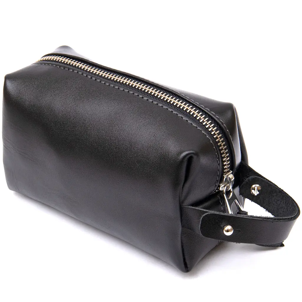 Чоловіча шкіряна косметичка GRANDE PELLE 17х10.5х7 см acs0018586 - фото 2