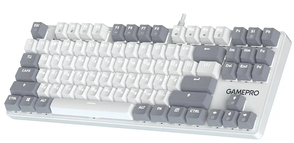 Клавиатура GamePro Genesis Metallic 87% Red switches (MK110W) U1 - фото 2