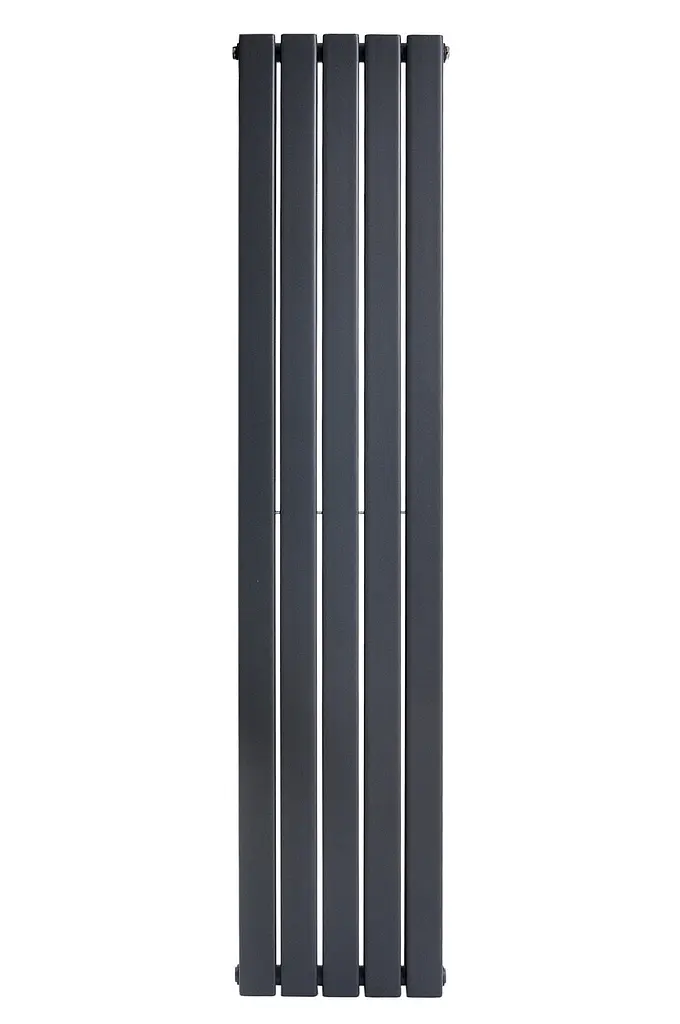 Вертикальний дизайнерський радіатор опалення Arttidesign Livorno II 5/1600/340/50 сірий матовий - фото 4