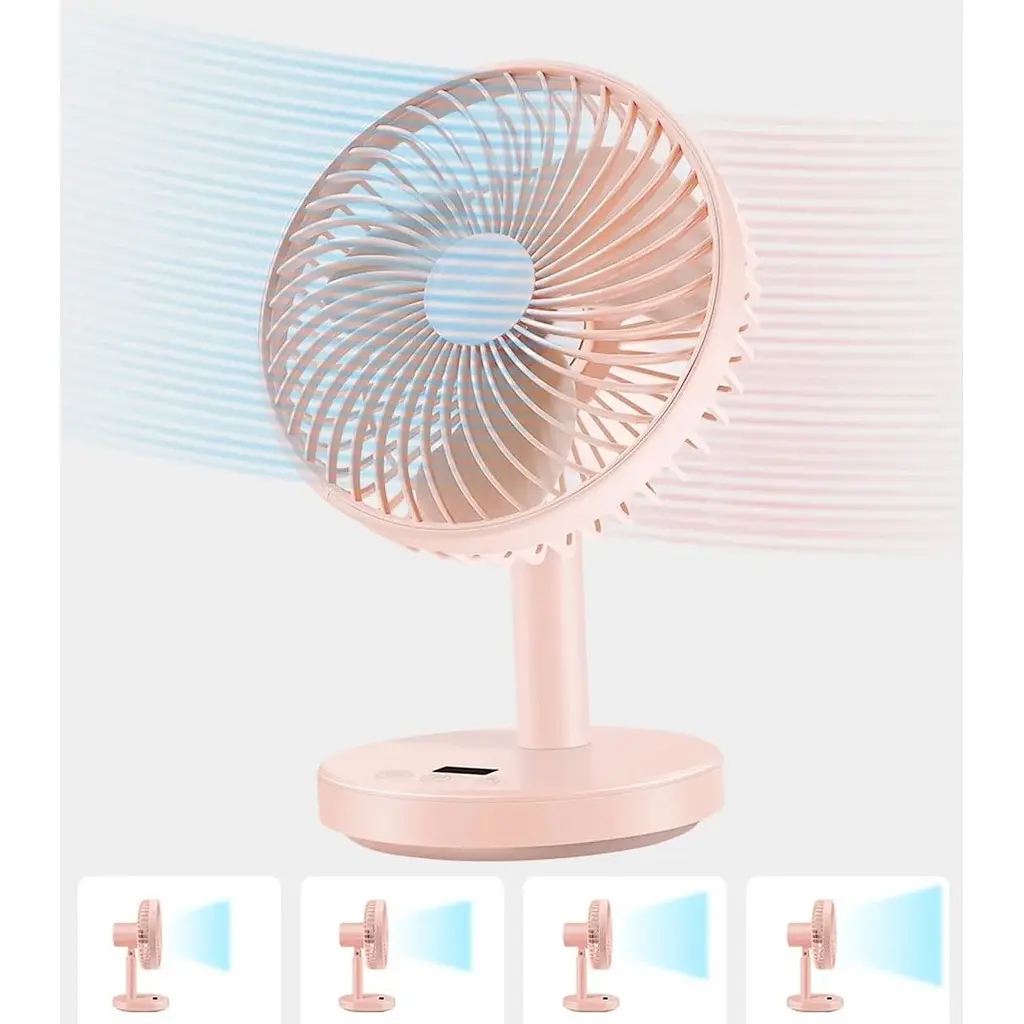 Портативний вентилятор Jile Desktop small fan 01 Pink (1146684) [167298] - фото 4