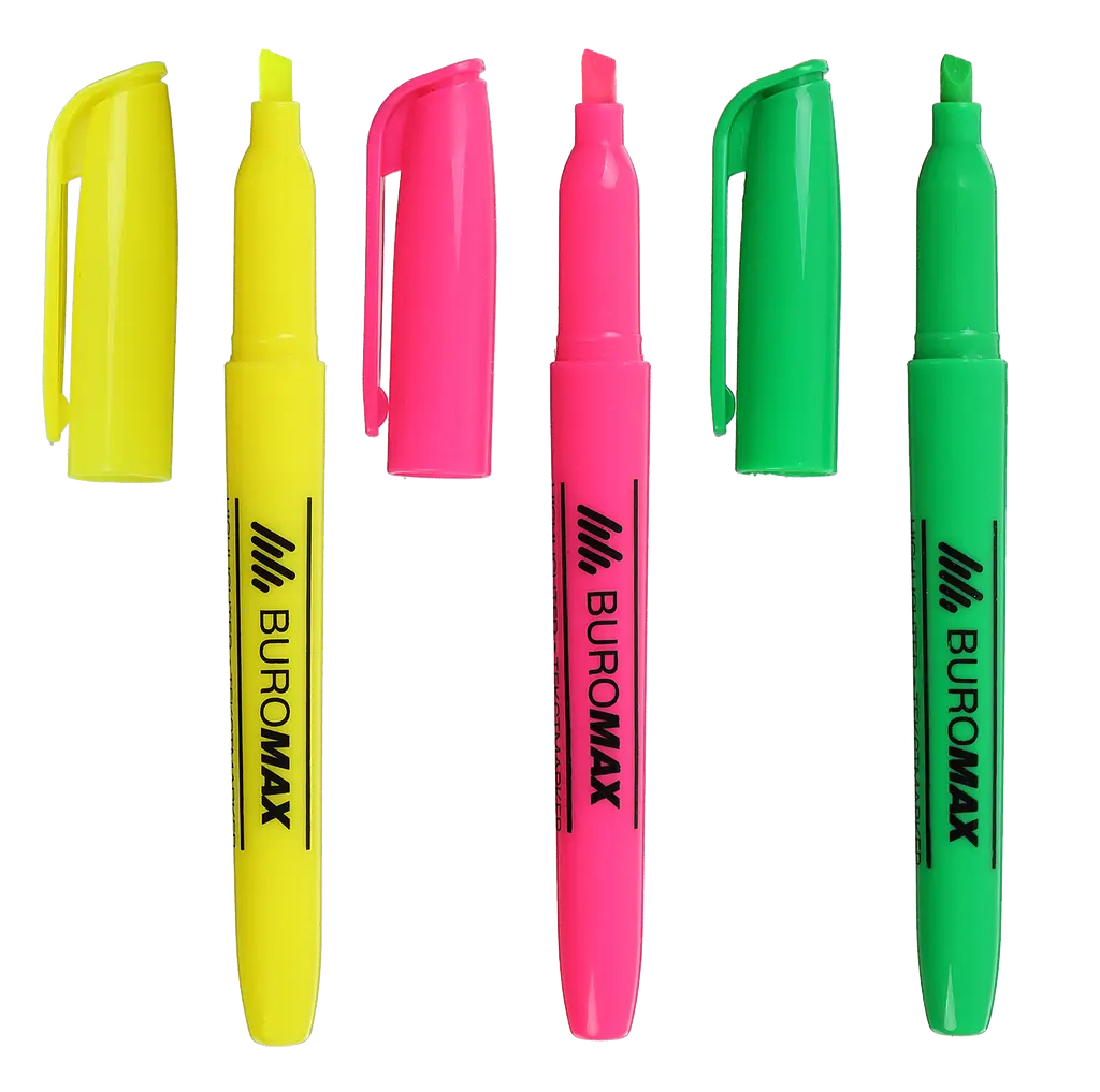 Набор маркеров Buromax BM8903 Jobmax круглые 2-4 мм 3 шт. (BM.8903-93) - фото 2