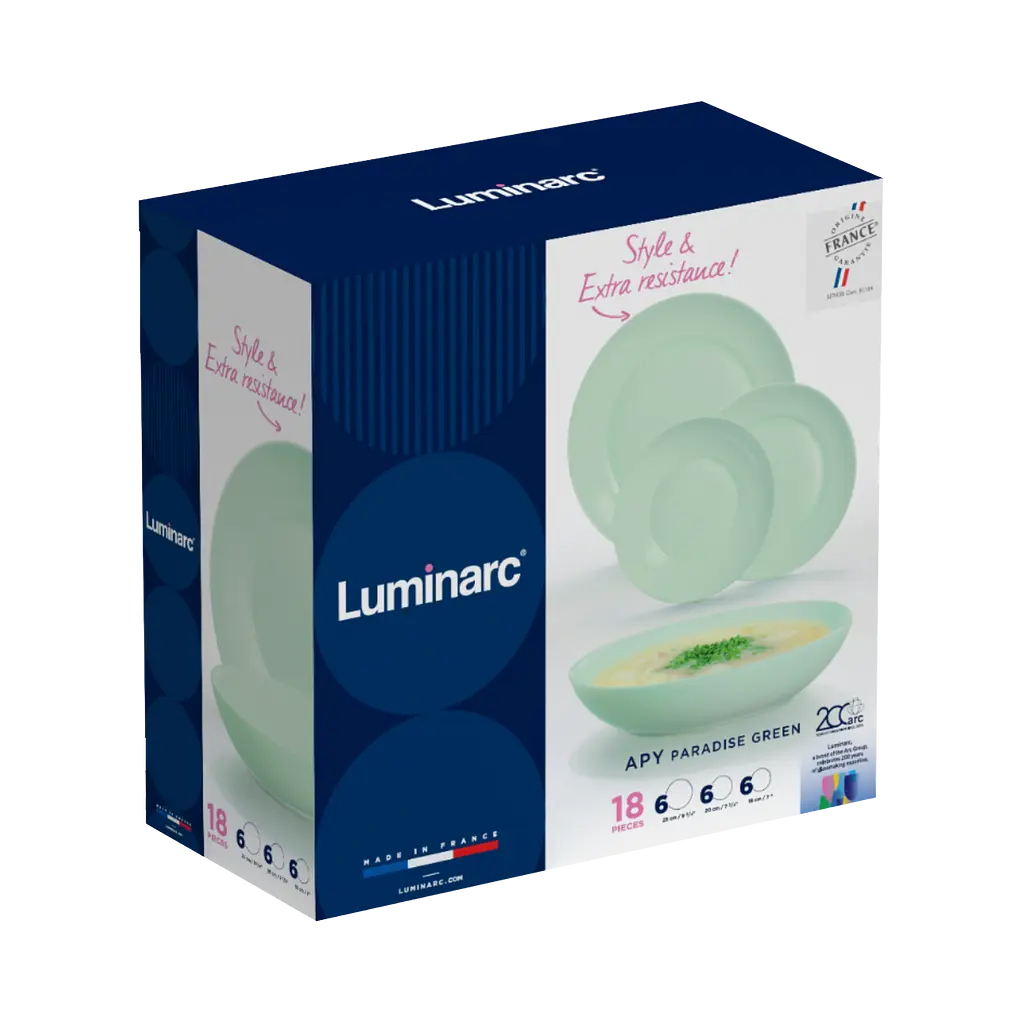 Сервиз Luminarc Apy Paradise Green 18 предметов (X1162) - фото 3
