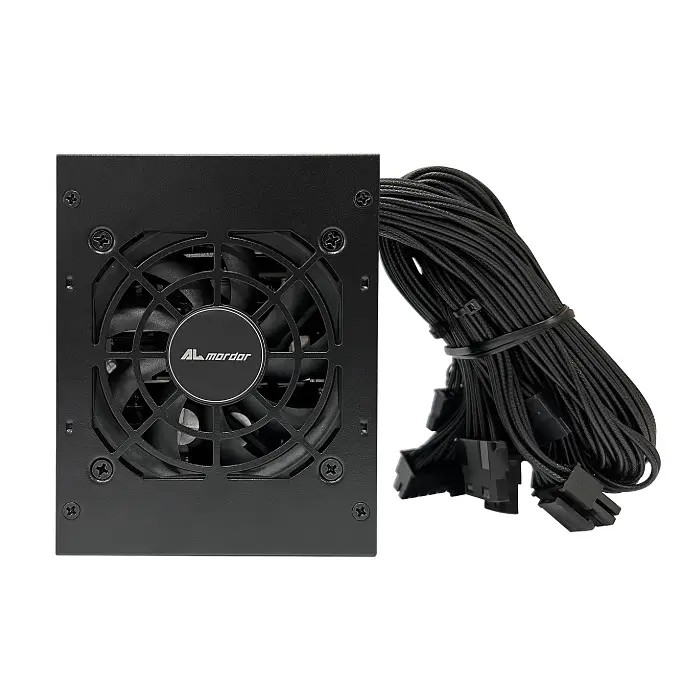 Блок живлення 550 Вт, ALmordor SFX, Black, 80+ Bronze, Active PFC, 80 мм, 2xMolex / 3xSATA / 2x6+2-pin / 1x4+4-pin / 1x20+4-pin, OVP/OCP/OPP/SCP (ALSFX550BK) - фото 3