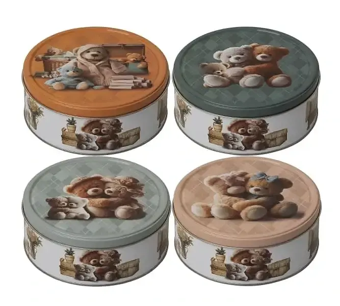 Печиво вершкове Jacobsens Bakery Cute Teddies металева банка в асортименті 150 г. - фото 2