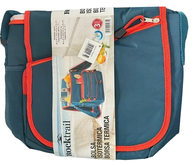 Сумка холодильник, термо сумка через плече 11L Rocktrail Синя - фото 4