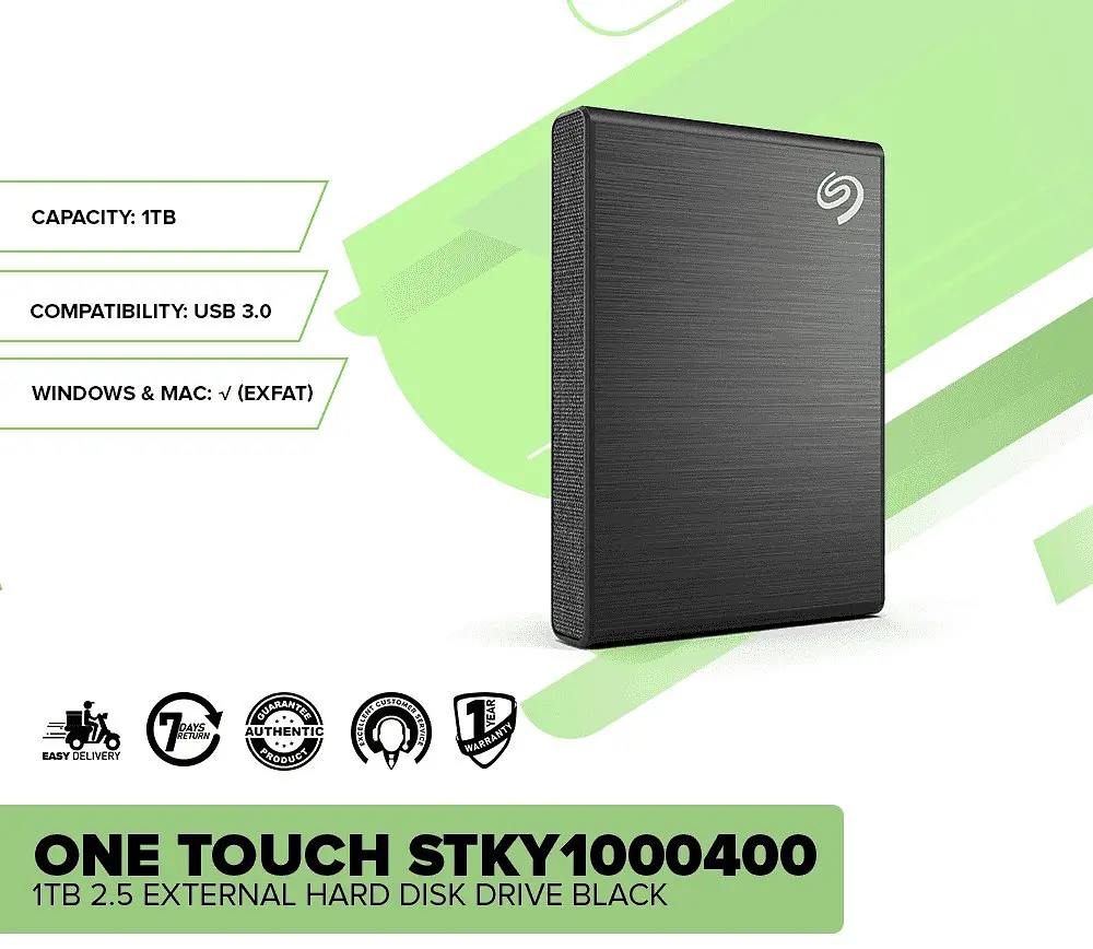 Внешний жесткий диск Seagate с паролем 2.5" USB 1.0TB One Touch with Password (STKY1000400) - фото 5