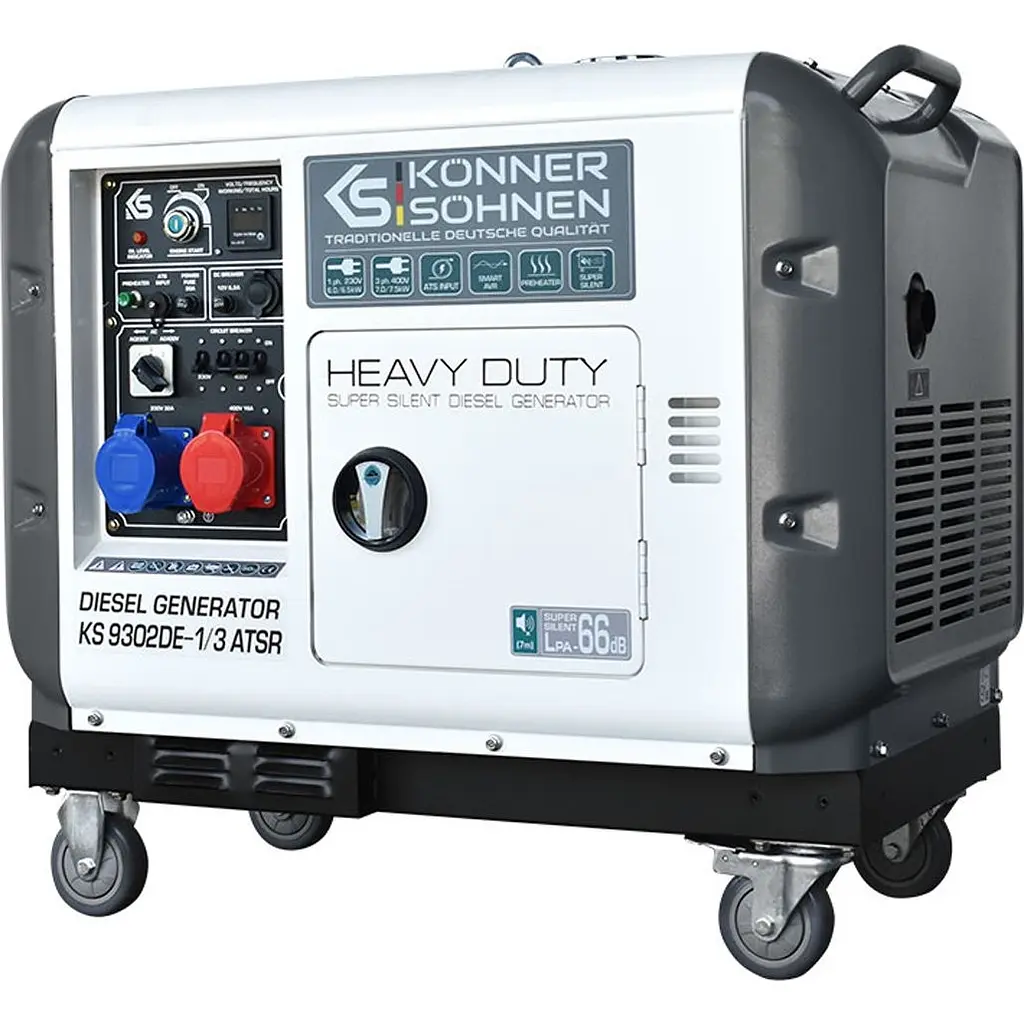 Генератор дизельний Konner&Sohnen KS 9302DE-1/3 ATSR [128993] - фото 2