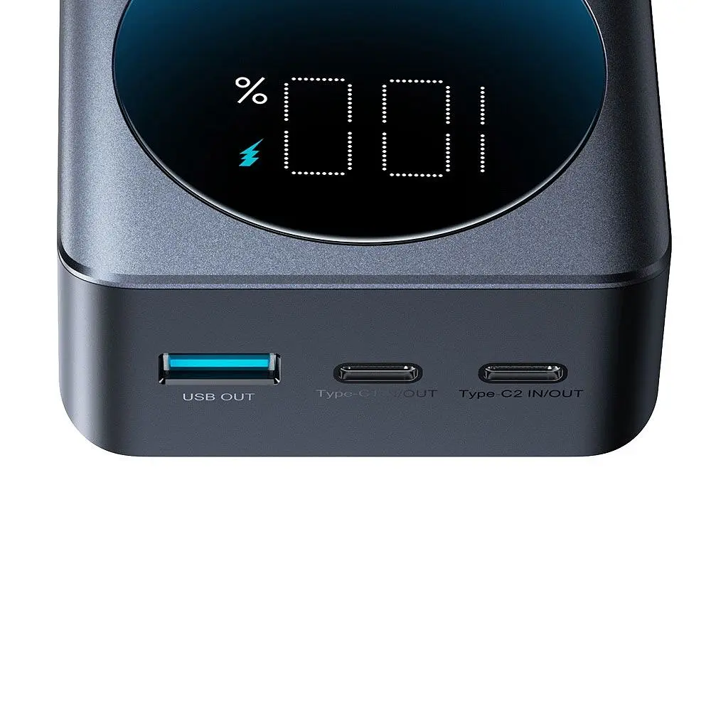 Універсальна мобільна батарея Joyroom 30000mAh 65W PD,QC3.0 USB-A 2xUSB-C In/Out Black (JR-PBF05) - фото 4