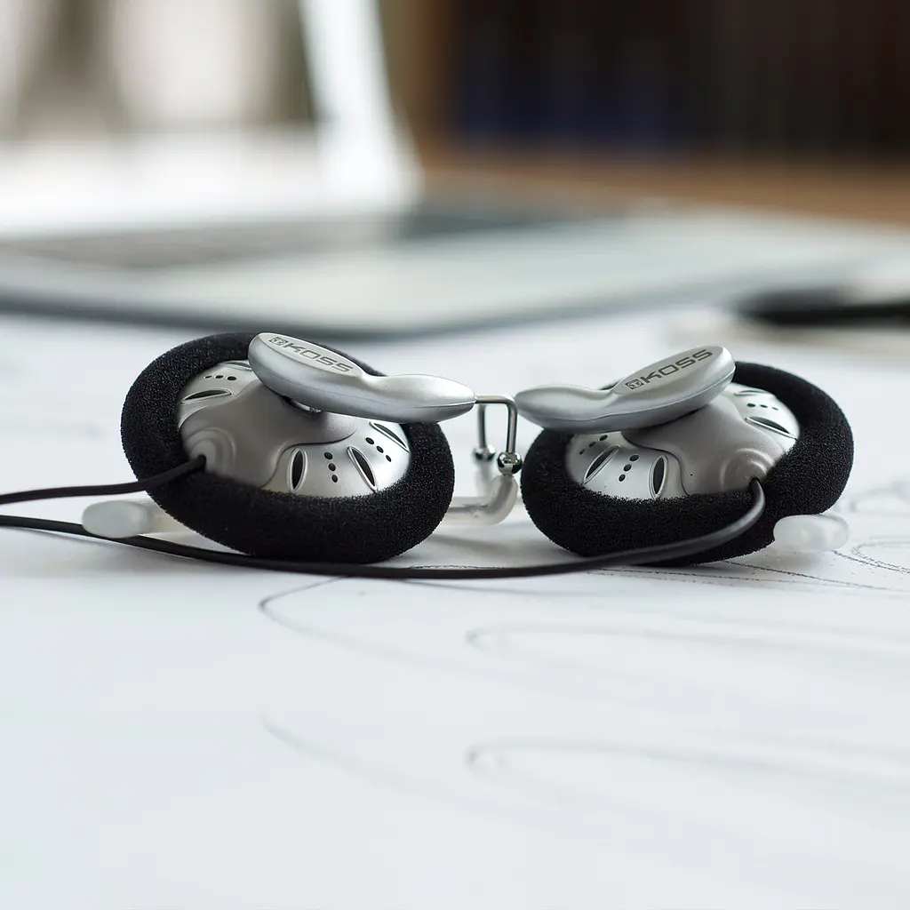 Навушники On-Ear KSC75 Clip, 3.5 mini-jack, 1.2м, Сірий Koss teh0024835 - фото 4