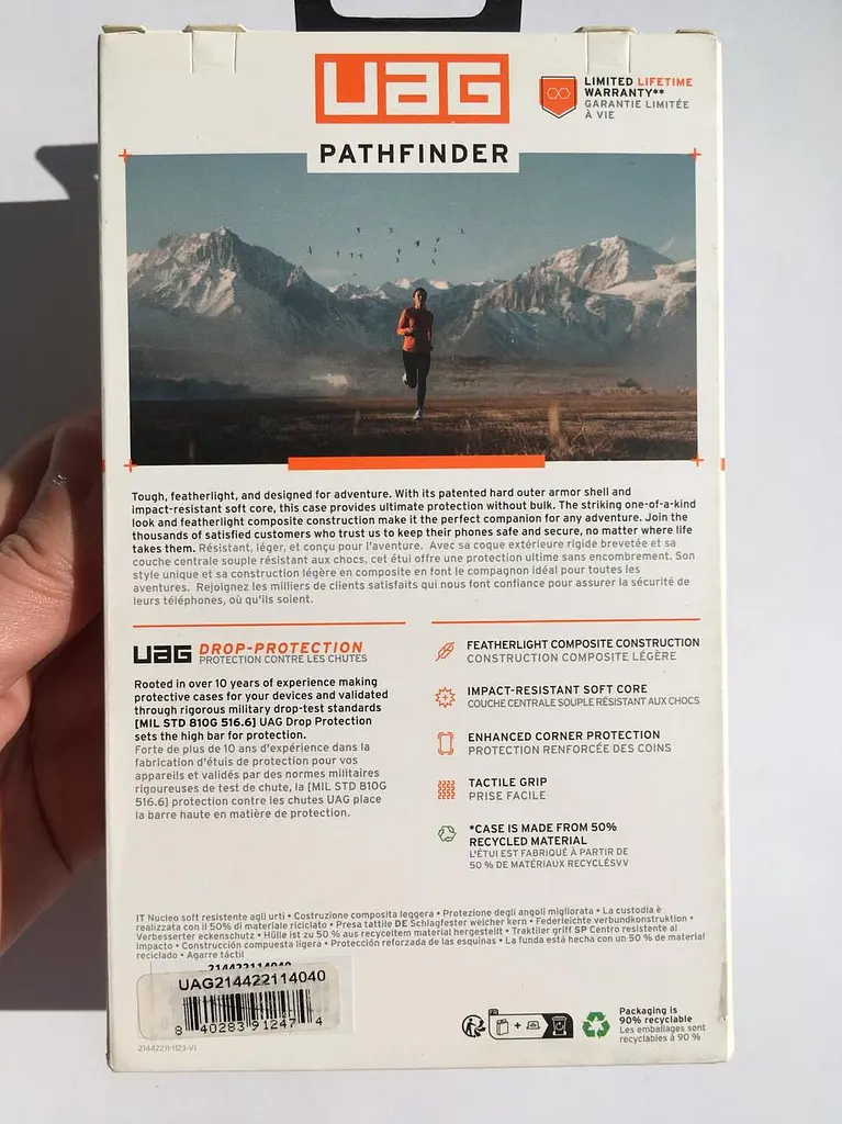 Оригінальний протиударний чохол для Samsung Galaxy S24 (S921) UAG Pathfinder Black 214421114040 - фото 4