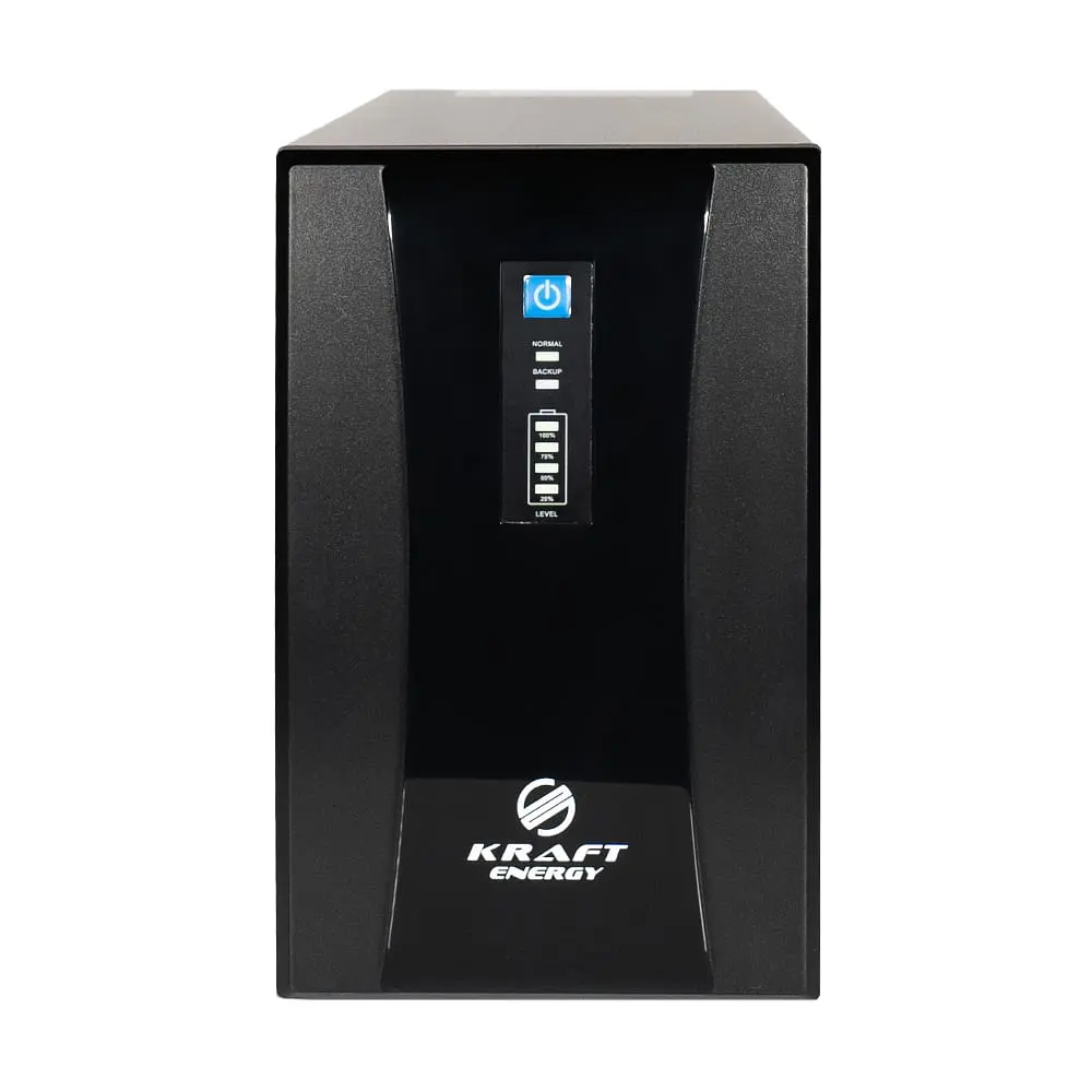 Джерело безперебійного живлення KRF-1200VA/720W(LED) UPS Kraft (42-00005) - фото 2