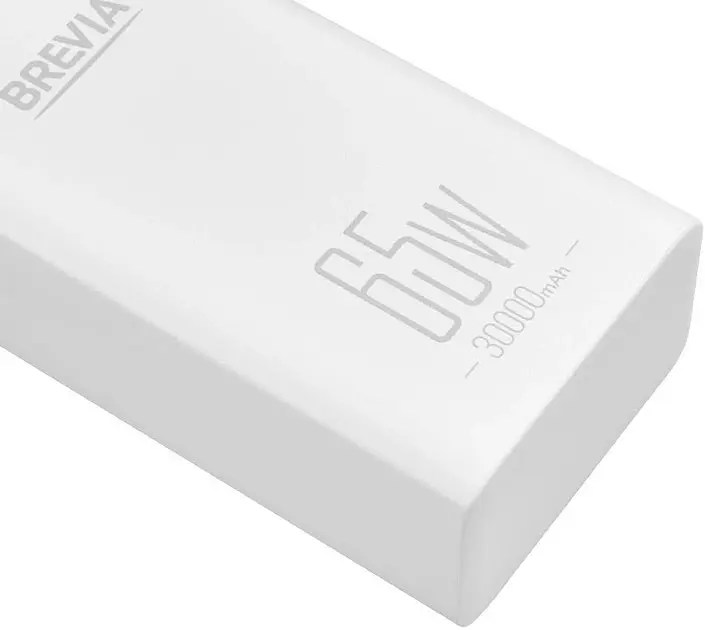 Наружный аккумулятор brevia 30000mAh 65 W с дисплеем - фото 4