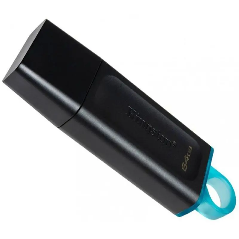 Флеш пам'ять USB Kingston DataTraveler Exodia 64GB USB 3.2 Gen 1 Black/Teal (DTX/64GB) - фото 2