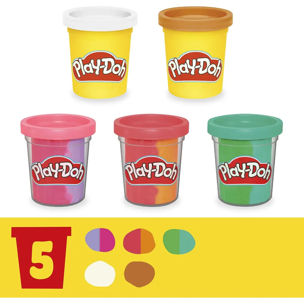 Набір для творчості з пластиліном Hasbro  Play-Doh Rainbow Swirl (G0028) - фото 4