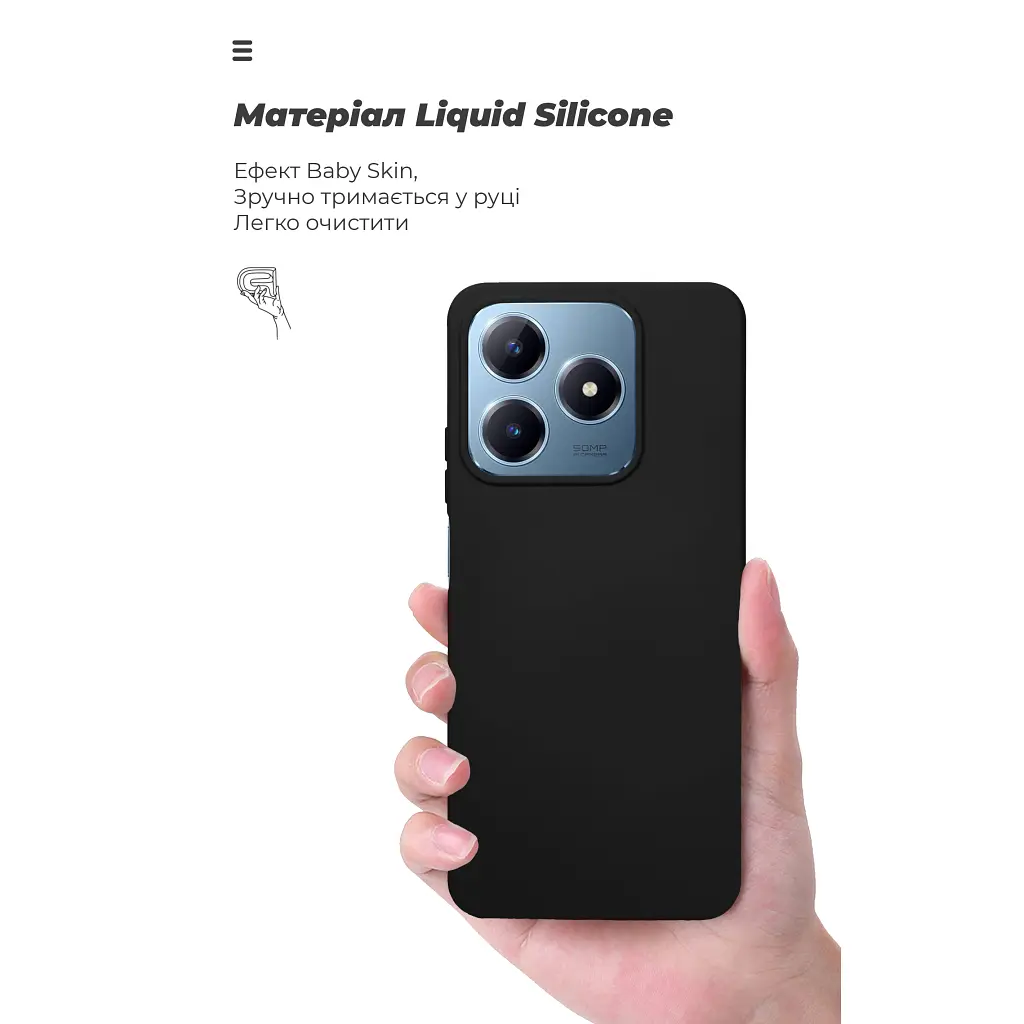 Чохол до мобільного телефона Armorstandart ICON Realme C63 4G / C61 4G / Note 60 4G / Note 60x 4G Black (ARM83024) - фото 7