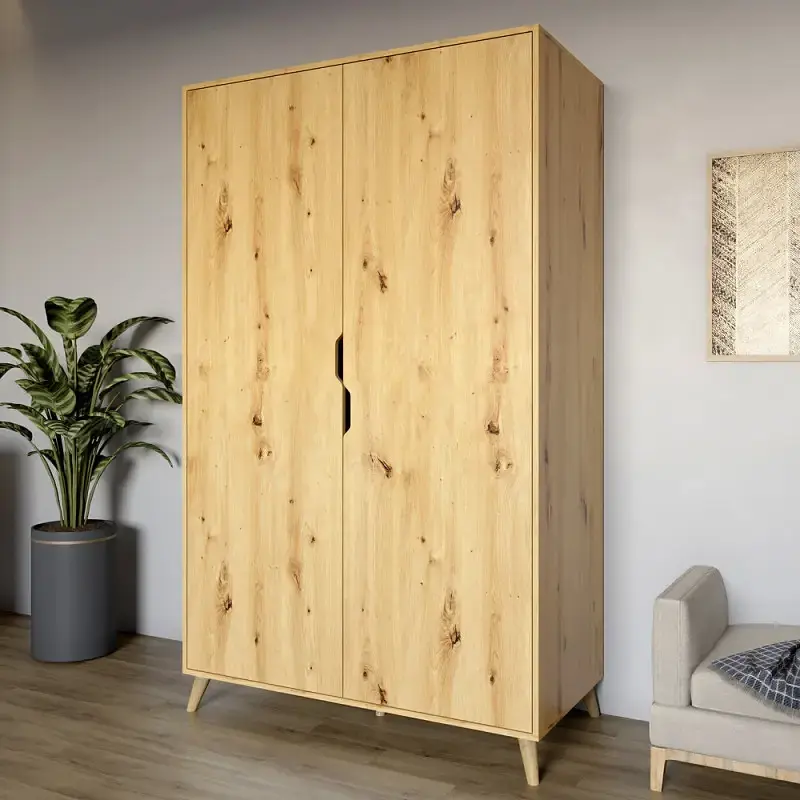 Комплект меблів для вітальні М-ЗОН Борн Дуб Артизан 5 предметів з ніжками кольору світлий горіх (MZN-031068) - фото 7