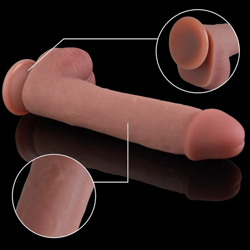 Фаллоимитатор Erospace Natural Play D3 24 см телесный - фото 7