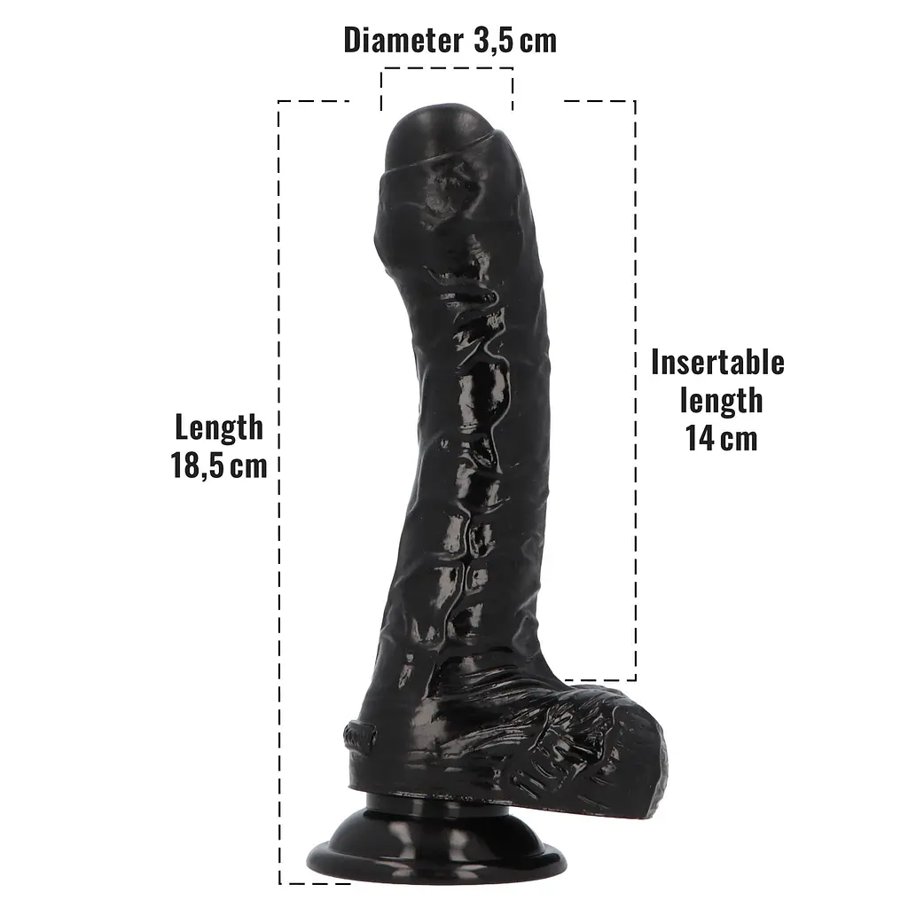 Фалоімітатор з ароматом лакриці Toyz4lovers Delicious Dildo Liquorice, 18.5 см - фото 4