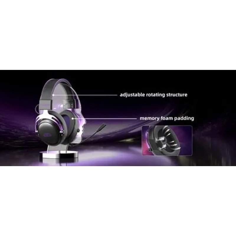 Навушники MageGee Wing (6971969724549) Black/Purple - фото 9