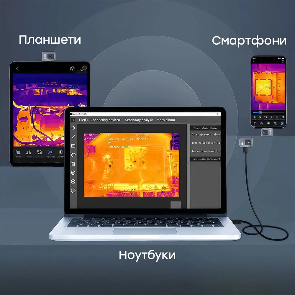 Тепловізор для смартфона на Android Thermal Master P2 (90-00030) - фото 16