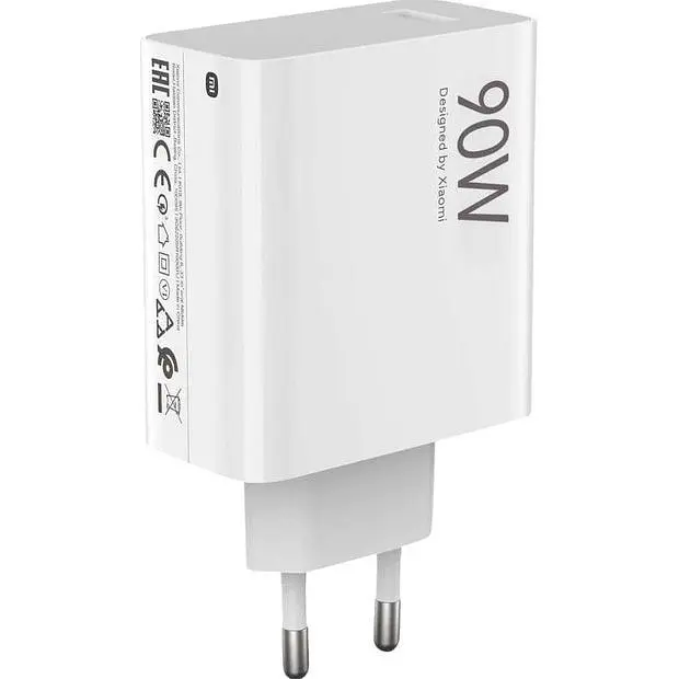 Мережевий зарядний пристрій Xiaomi HyperCharge 90W + Сable USB-A - USB-C White (BHR07ZBEU) [138151] - фото 2