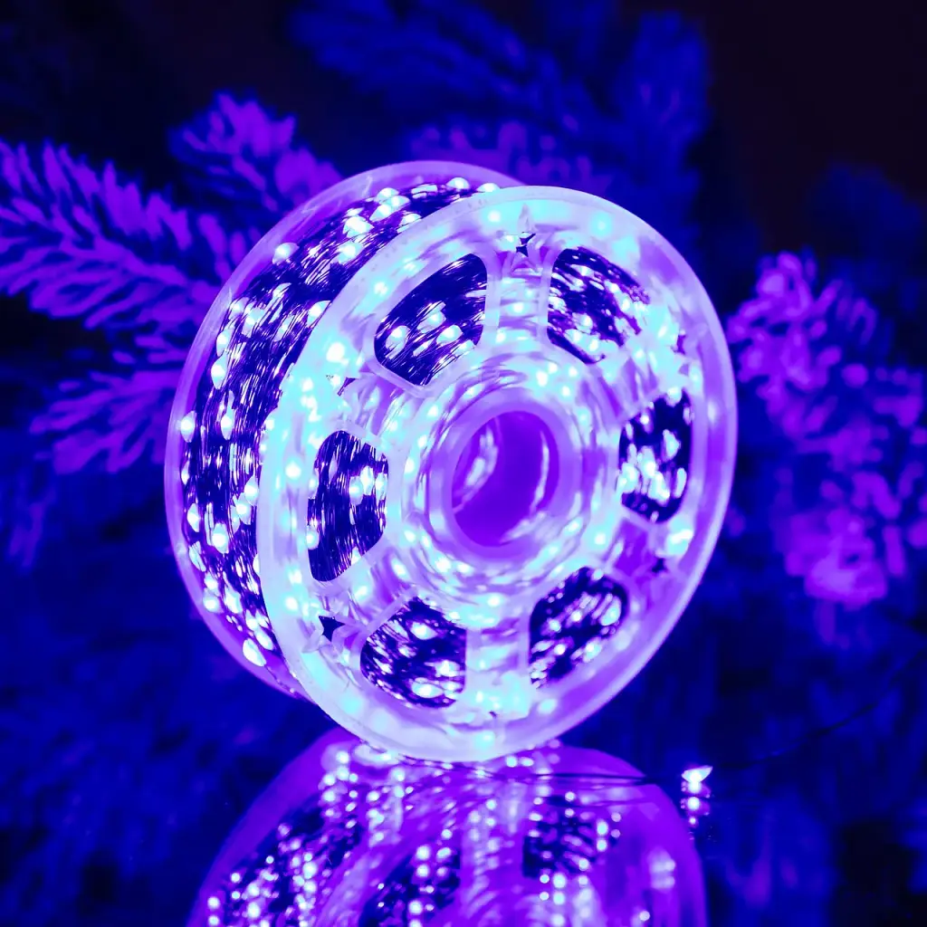 Гірлянда Роса нитка 1000 LED довжина 100 м з пультом від мережі зелена, синій GarlandoPro 1000L100MGBL - фото 21