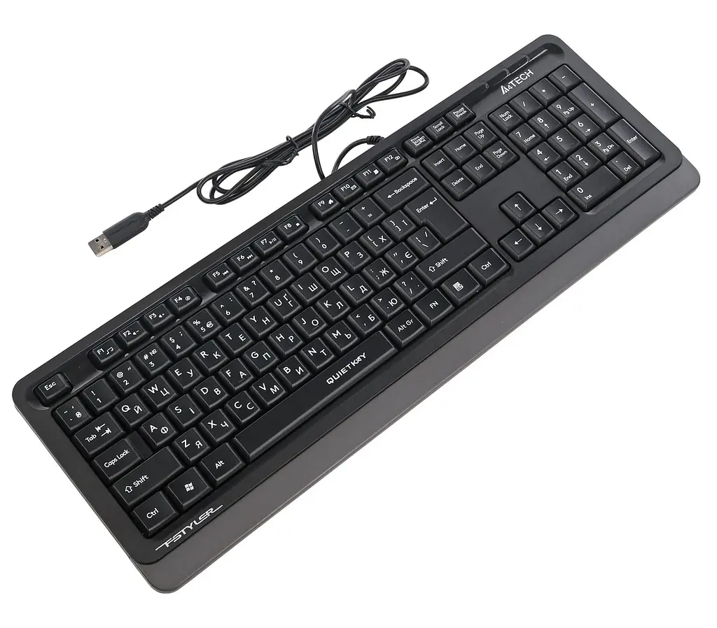 Клавиатура A4Tech Fstyler FK10Q USB Dark Grey (FK10Q (Grey)) - фото 4