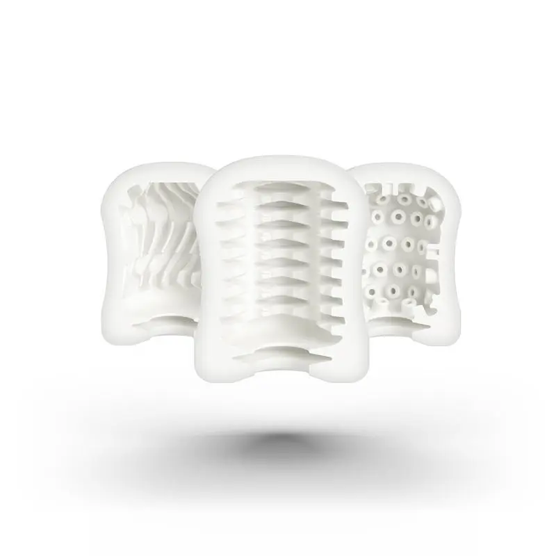 Мастурбатор Mystim MasturbaTIN Ribbed Rita, 4.4х1.4 см (білий) - фото 4