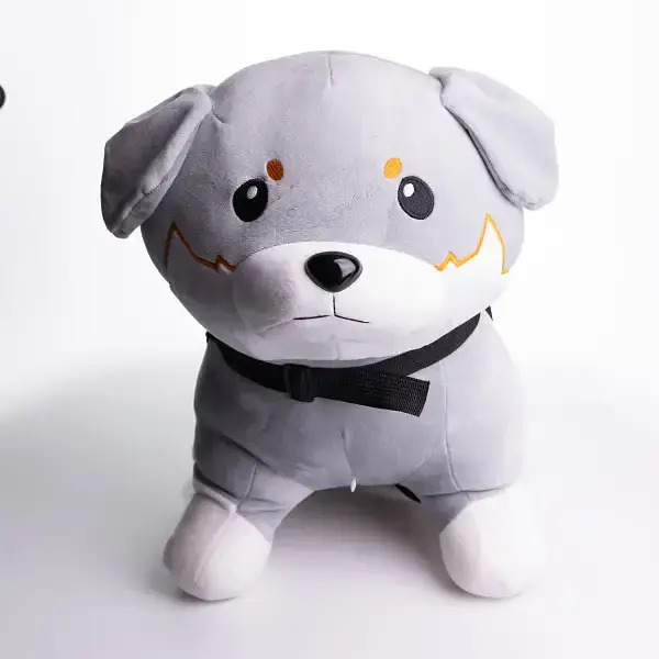 Игрушка-подушка Пес Патрон с пледом 110x140 см серый детский плюшевый плед игрушка подушка детская ТМ COLORFUL HOME 509-6G - фото 4