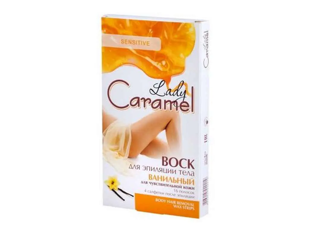 Віск для депіляції LADY CARAMEL тіла Ванільний 16шт