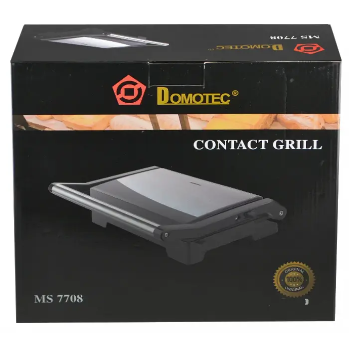 Контактний гриль електричний з антипригарним покриттям Domotec MS 7708 1000В - фото 2