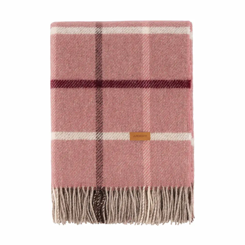 Плед Ardesto Leonardo Alpina 140x200 см 100% вовна рожевий (ART0701LM) - фото 3