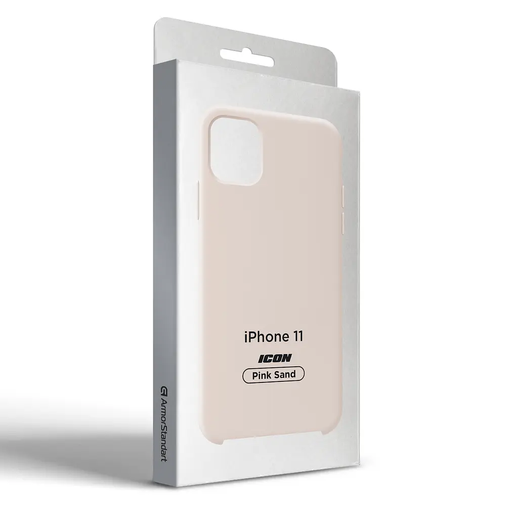 Силиконовый чехол для Apple iPhone 11, ICON2 Case, пудровый, противоударный, панель, защита всего корпуса, матовая поверхность Soft Touch, выступает над дисплеем, совместим с защитными стеклами и пленками, с микрофиброй, ArmorStandart (ARM60555) - фото 9