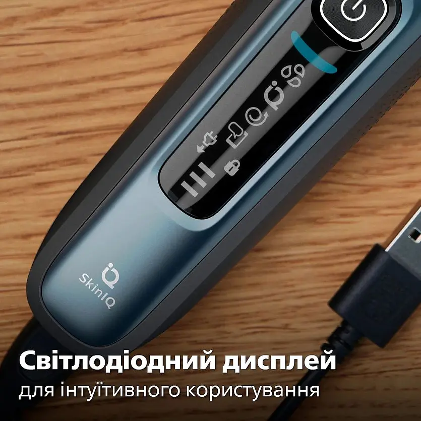 Електрична бритва Philips 7000 SkinIQ сіро-синя (S7882/55) - фото 12