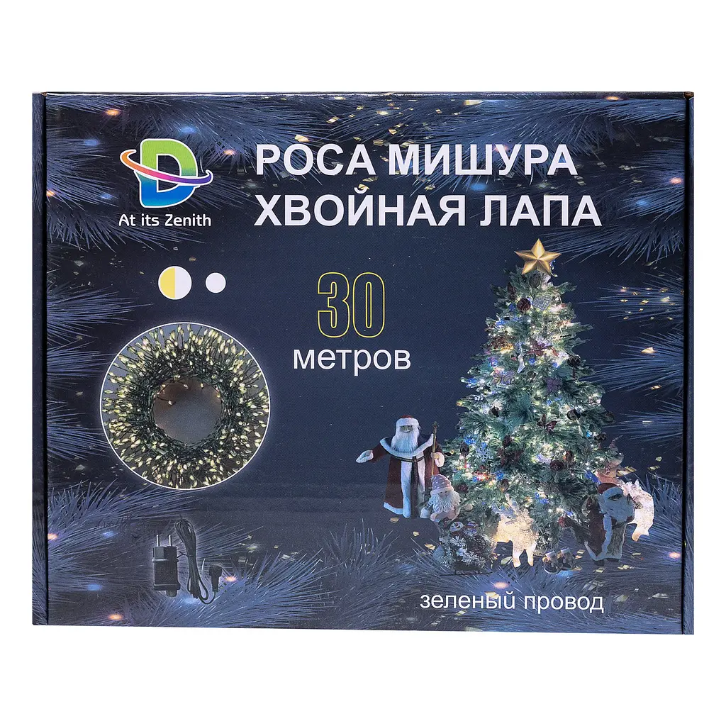 Гірлянда-нитка Роса Хвойна лапа 640 LED 30 метрів, мультиколор GarlandoPro D1750ML - фото 10