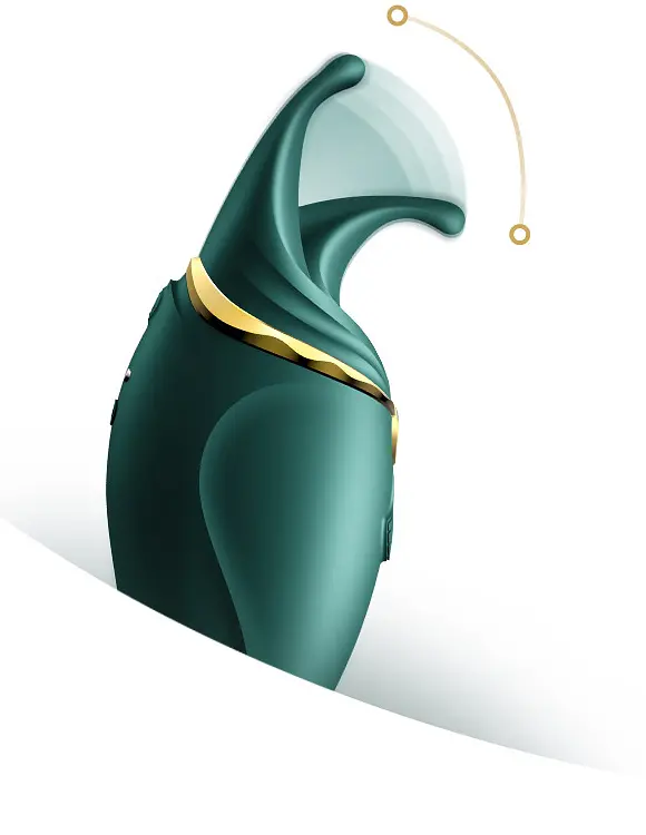 Вибратор для клитора Zalo Hero 14.6 см зеленый - фото 7