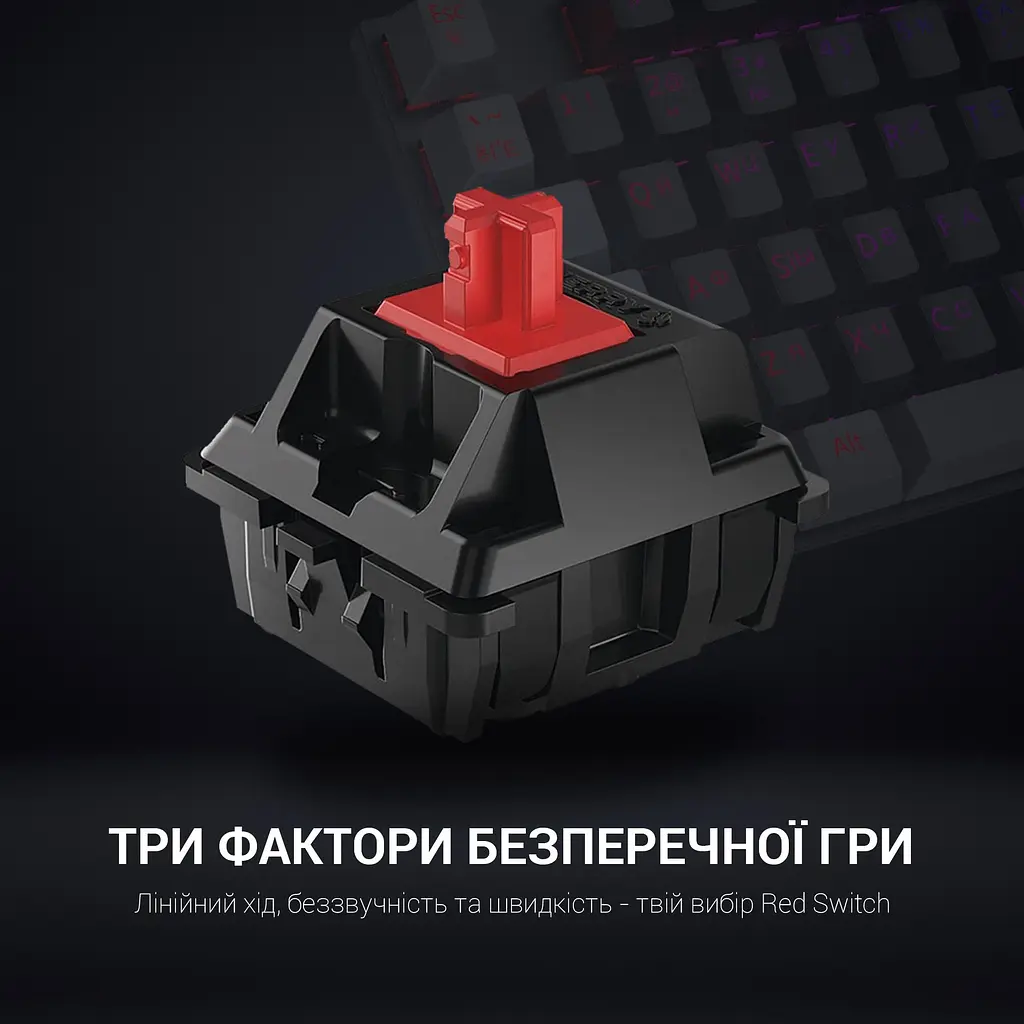 Клавиатура GamePro Red Switch механическая (MK100R) - фото 5
