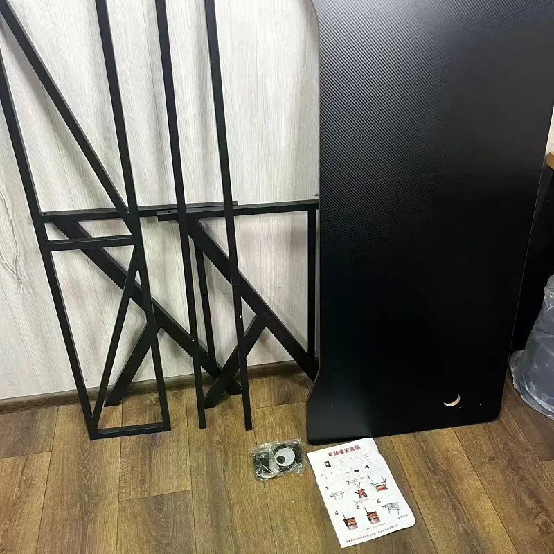Ігровий комп’ютерний стіл 120×60×74,5 см чорний для ПК і ноутбука - фото 3