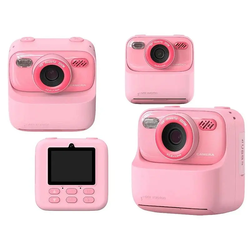 Дитяча камера миттєвого друку Instant Print Camera P79 (Рожевий) - фото 4