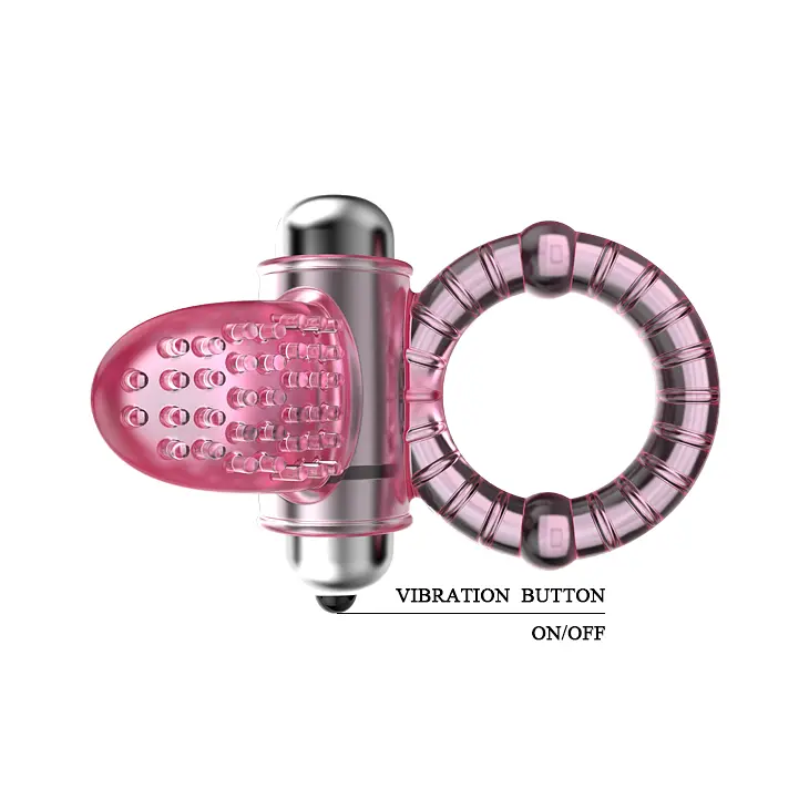 Ерекційне кільце Sweet Vibration Ring рожеве - фото 5