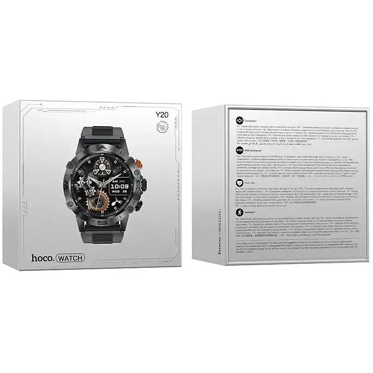 Смарт-часы Hoco Y20 Smart Sports Watch (call version) Black - фото 5