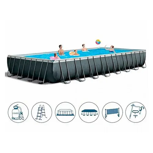 Басейн каркасний Intex "PREMIUM POOL" 26378 Фільтр-насос, сходи, підстилка, тент - фото 3