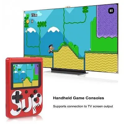 Ігрова ретро приставка XPRO 400GAME портативна за мотивами приставок dendy SEGA 8bit SUP Game Box 400 ігор у комплекті червона - фото 4