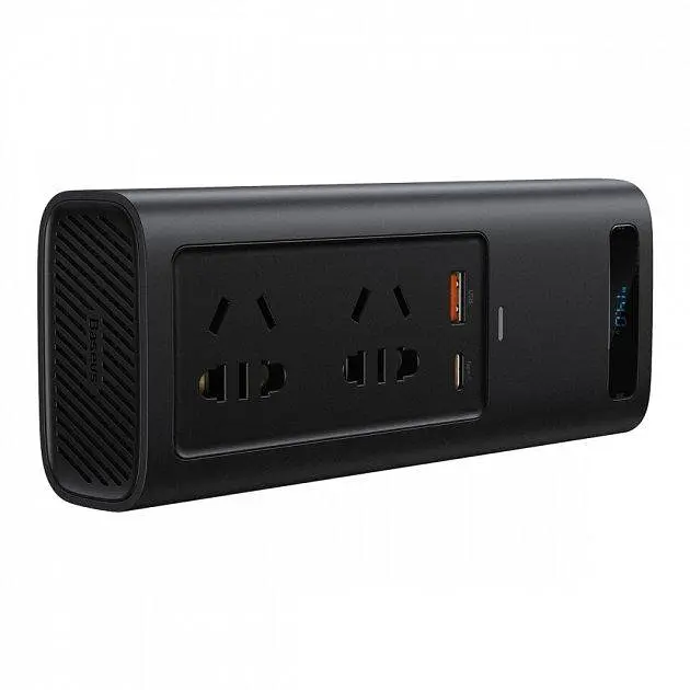 Инвертор автомобильная розетка на 220в Baseus in-car 150w - фото 3