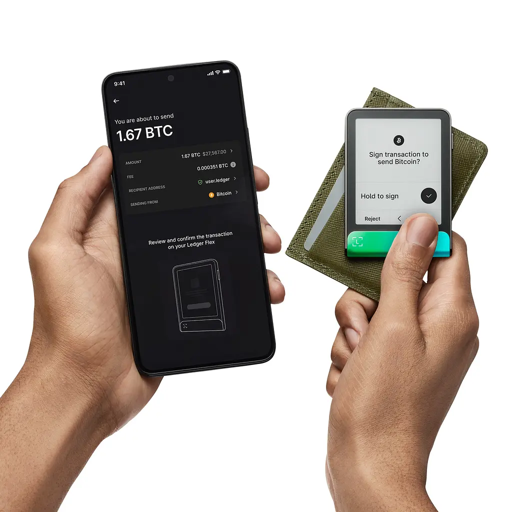 Криптогаманець Ledger Flex Oxidate Green + Recovery Key 2026 - фото 7