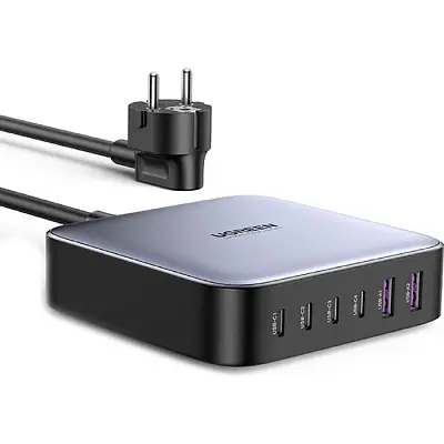 Зарядний пристрій Ugreen 6xUSB 200 Вт (4xUSB-C + 2xUSB-A) GaN CD271 (40914) - фото 10